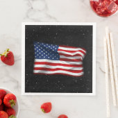 Stars and Stripes USA Patriottic American Flag Servet (Insitu)