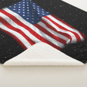 Stars and Stripes USA Patriottic American Flag Sherpa Deken (3/4)