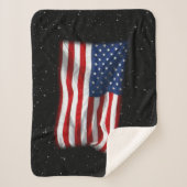 Stars and Stripes USA Patriottic American Flag Sherpa Deken (Voorkant)