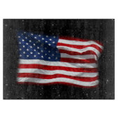 Stars and Stripes USA Patriottic American Flag Snijplank (Voorkant)
