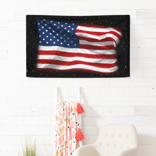 Stars and Stripes USA Patriottic American Flag Spandoek (Insitu)