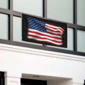 Stars and Stripes USA Patriottic American Flag Spandoek (Buitenkant Gebouw)