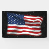 Stars and Stripes USA Patriottic American Flag Spandoek (Horizontaal)
