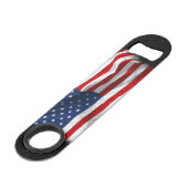 Stars and Stripes USA Patriottic American Flag Speed Flessenopener (Voorkant Gekanteld)