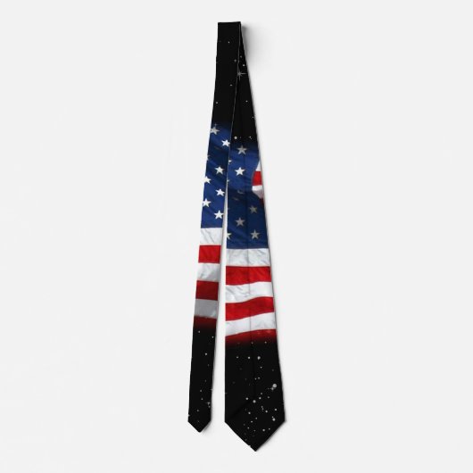 Stars and Stripes USA Patriottic American Flag Stropdas (Achterkant)