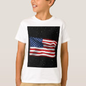 Stars and Stripes USA Patriottic American Flag T-shirt (Voorkant)