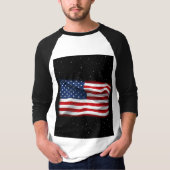 Stars and Stripes USA Patriottic American Flag T-shirt (Voorkant)