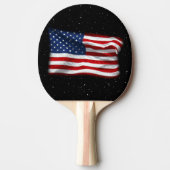 Stars and Stripes USA Patriottic American Flag Tafeltennisbatje (Voorkant)
