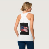 Stars and Stripes USA Patriottic American Flag Tanktop (Volledige Achterkant)