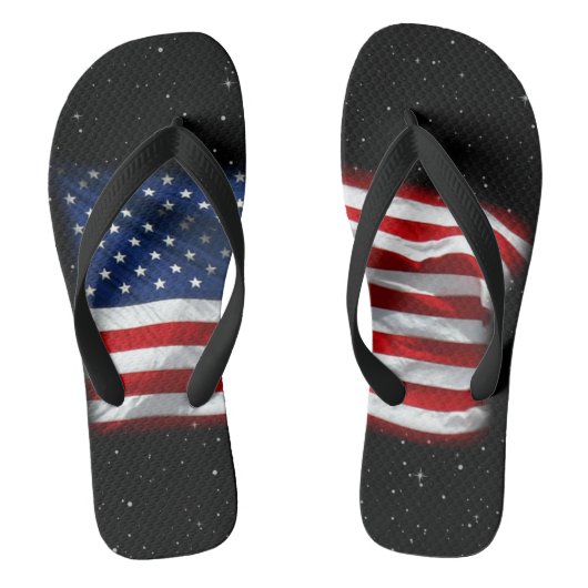 Stars and Stripes USA Patriottic American Flag Teenslippers (Voetbed)