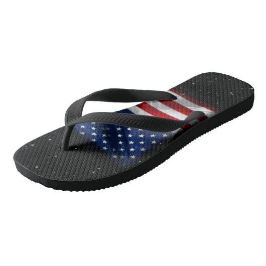 Stars and Stripes USA Patriottic American Flag Teenslippers (Schuin)