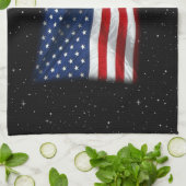 Stars and Stripes USA Patriottic American Flag Theedoek (Gevouwen)