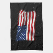 Stars and Stripes USA Patriottic American Flag Theedoek (Verticaal)
