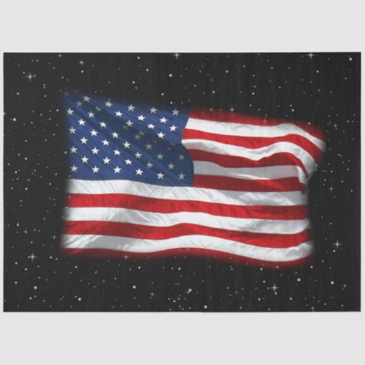 Stars and Stripes USA Patriottic American Flag Tissuepapier (Voorkant)