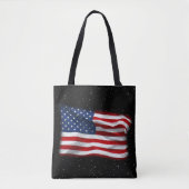 Stars and Stripes USA Patriottic American Flag Tote Bag (Voorkant)