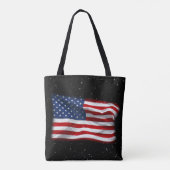 Stars and Stripes USA Patriottic American Flag Tote Bag (Achterkant)