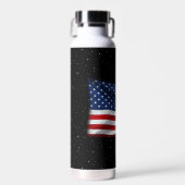 Stars and Stripes USA Patriottic American Flag Waterfles (Voorkant)