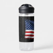 Stars and Stripes USA Patriottic American Flag Waterfles (Voorkant)