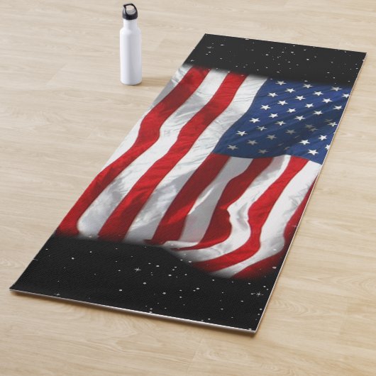 Stars and Stripes USA Patriottic American Flag Yogamat (In situ)