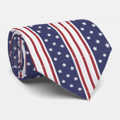 Stars and Stripes USA Vlag op 4 juli Stropdas (Opgerold)