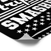 Stars and Stripes Vernield Onafhankelijkheidsdag Poster (Hoek)