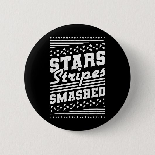 Stars and Stripes Vernield Onfhankelijkheidsdag Ronde Button 5,7 Cm (Voorkant)