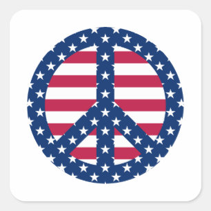 Stars and Stripes Vierkante Sticker