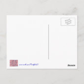 Stars and Stripes Vredesteken Vlag Briefkaarten (Achterkant)