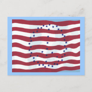 Stars and Stripes Vredesteken Vlag Briefkaarten
