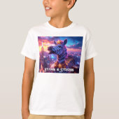 Stars And Stripes with Zebra Zanzibar - T-shirt (Voorkant)