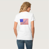 Stars and Stripes Woman's T-Shirt (Achterkant volledig)