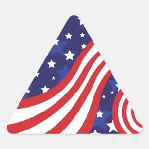 Stars and Stripes zijn aan het wapperen Sticker