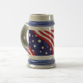 Stars and Stripes zijn golvend Bierpul (Voorkant links)