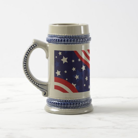 Stars and Stripes zijn golvend Bierpul (Links)