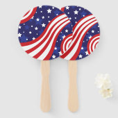 Stars and Stripes zijn golvend Handwaaier (Voorkant en achterkant)