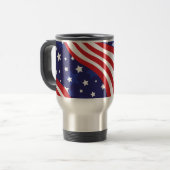 Stars and Stripes zijn golvend Reisbeker (Voorkant links)