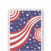 Stars and Stripes zijn golvend Sticker (Voorkant)