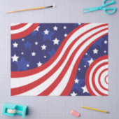 Stars and Stripes zijn golvend Tissuepapier (Craft)