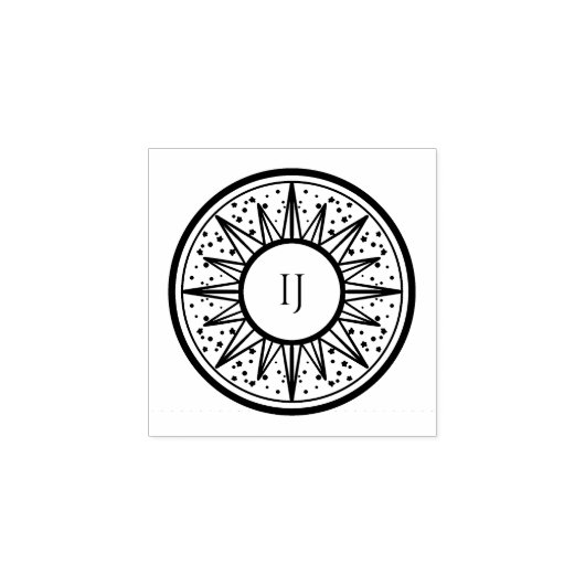 stars and sun rubberstempel (Afrduk)