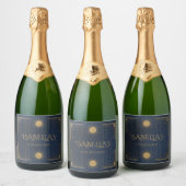 stars and sun sparkling wijnetiket (Flessen)