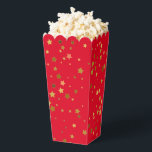 Stars Are Out Treat Box Bedankdoosjes<br><div class="desc">Feestgunsttreatbox is afgebeeld in een rood en goud sterrenprint.
Pas dit item aan of koop zoals het is.
Gelicenseerde afbeelding</div>