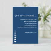 Stars Bar Bat Mitzvah-partijkaart aflopend Kaart (Staand voorkant)