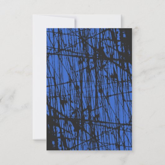 Stars Bar Bat Mitzvah Party-kaart met verdringings Kaart (Achterkant)