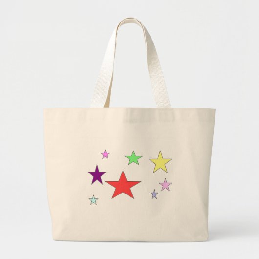 Stars Beach Bag Grote Tote Bag (Voorkant)