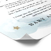 Stars & Blue Clouds Een bericht van de Bump Poster (Hoek)