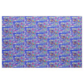 stars blue stof (Fat Quarter)