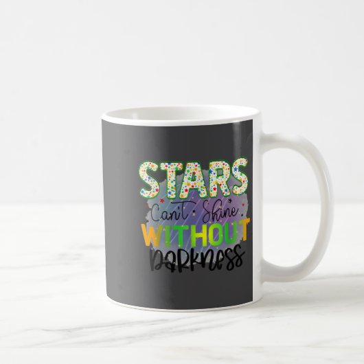 Stars Can't Shine Without Darkness Motivational Qu Koffiemok (Rechts)