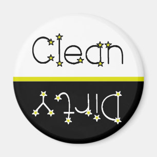Stars Clean Dirty Dishwasmachine Magnet