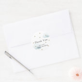 Stars & Clouds Baby shower Dank u Sticker (Envelop)
