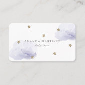 Stars & Clouds Lavender Visitekaartje (Voorkant)